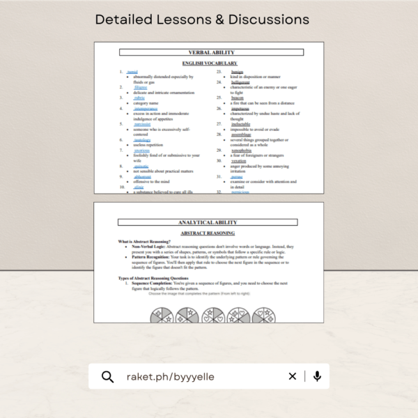 COMPREHENSIVE CIVIL SERVICE EXAMINATION REVIEWER | MOCK TESTS ANSWERS | CSE DOWNLOADABLE PRINTABLE
