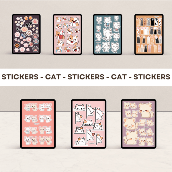300+ ADORABLE CAT STICKERS |  PRINTABLE